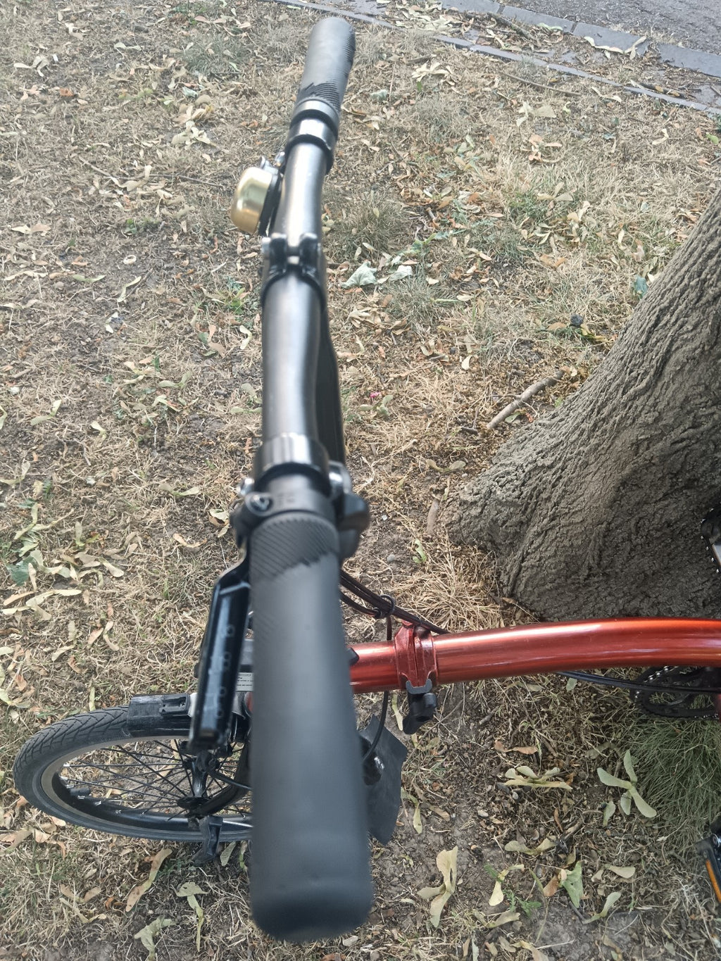Brompton S2L Folding Bike Flame  lacquer red Black edition.