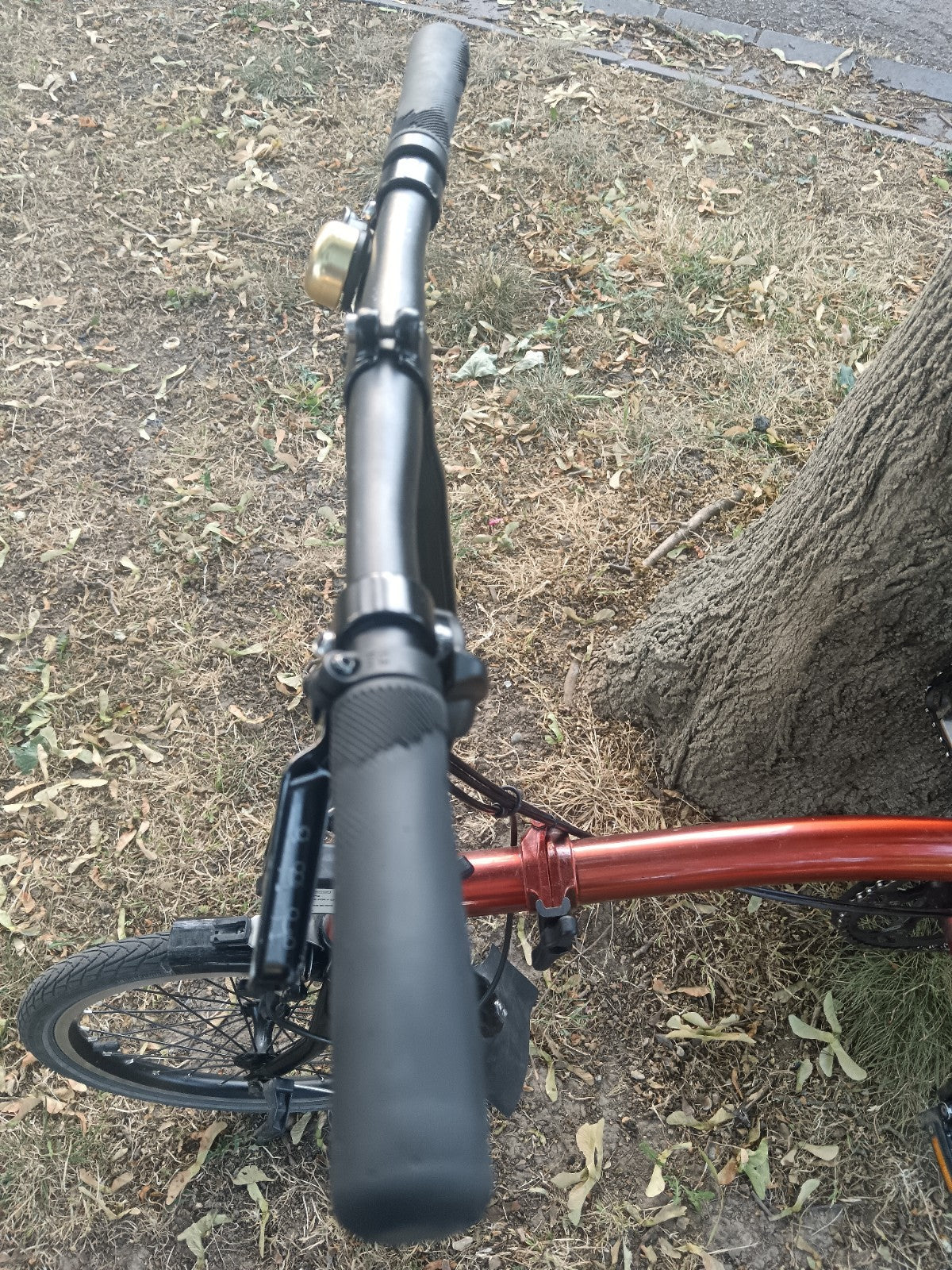 Brompton S2L Folding Bike Flame  lacquer red Black edition.