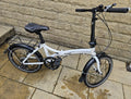 Dawes Kingpin 20in Folding Bike White/Black Rear Rack Mudguards V-Brake