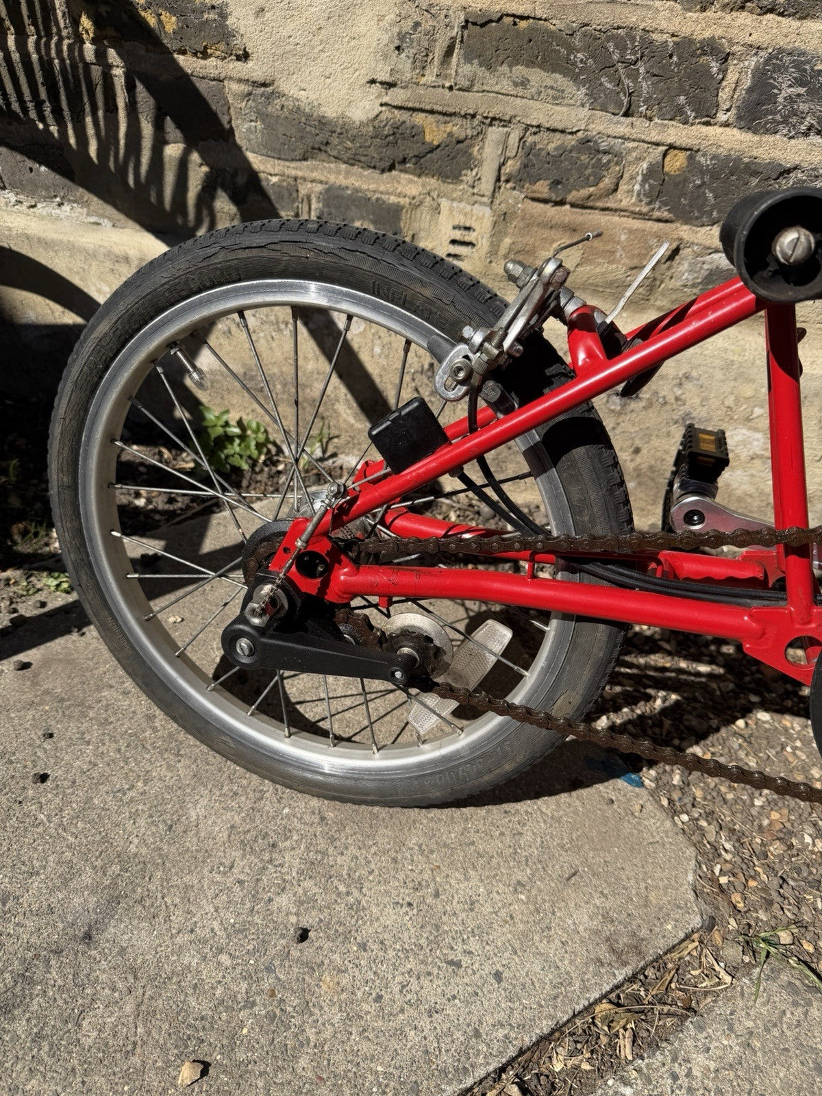 Brompton Folding Bike 3-Speed, Red- Old Model