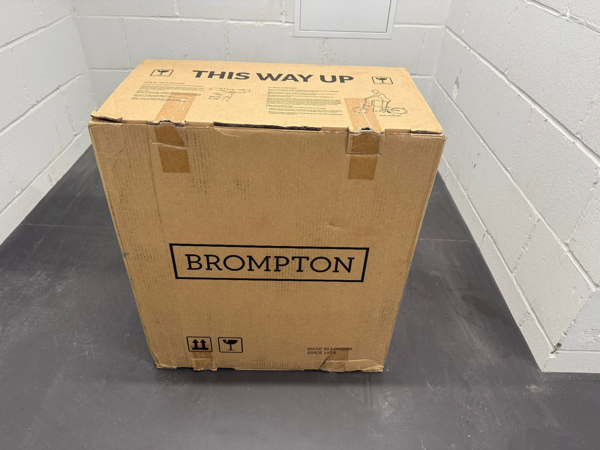 Brompton C Line 2-Speed Mid Handlebar Folding Bike, Ocean Blue, Brompton Lights