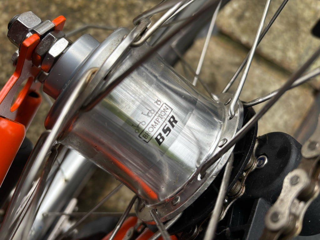 Brompton S3L folding bicycle C Line Equivalent in Orange - Test Ridden Only