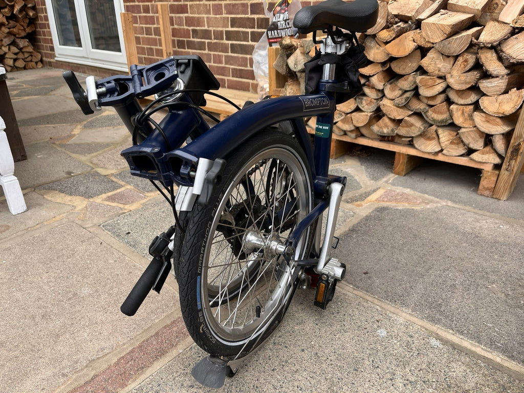 Brompton ML2 Folding Bike Navy Blue 2 Speed, 2017 Model