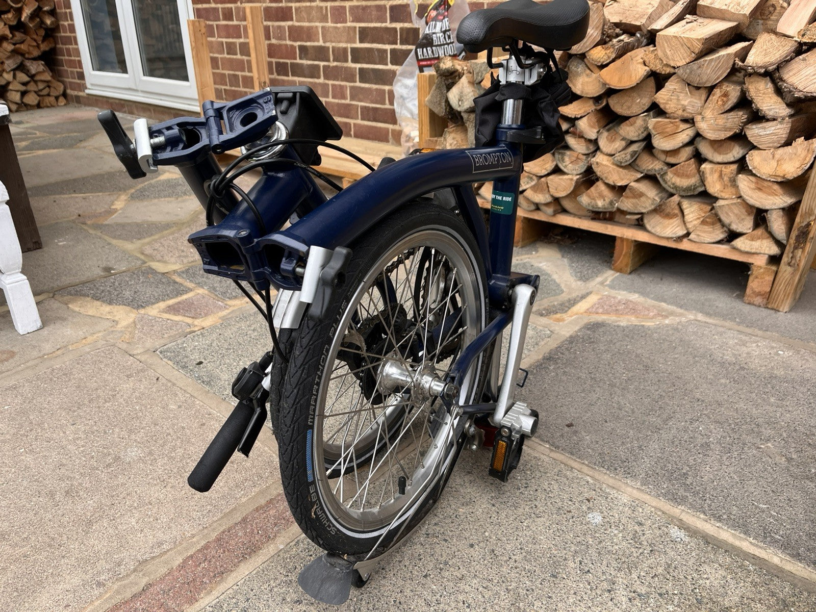 Brompton ML2 Folding Bike Navy Blue 2 Speed, 2017 Model