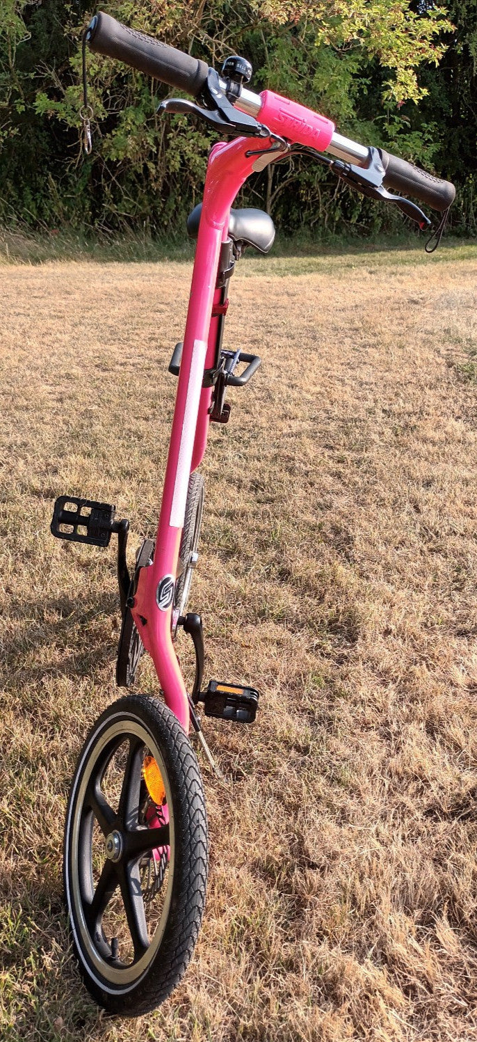 Strida LT Belt Drive Folding Bicycle, 2020, PINK, Disc Brakes, Made in Taiwan