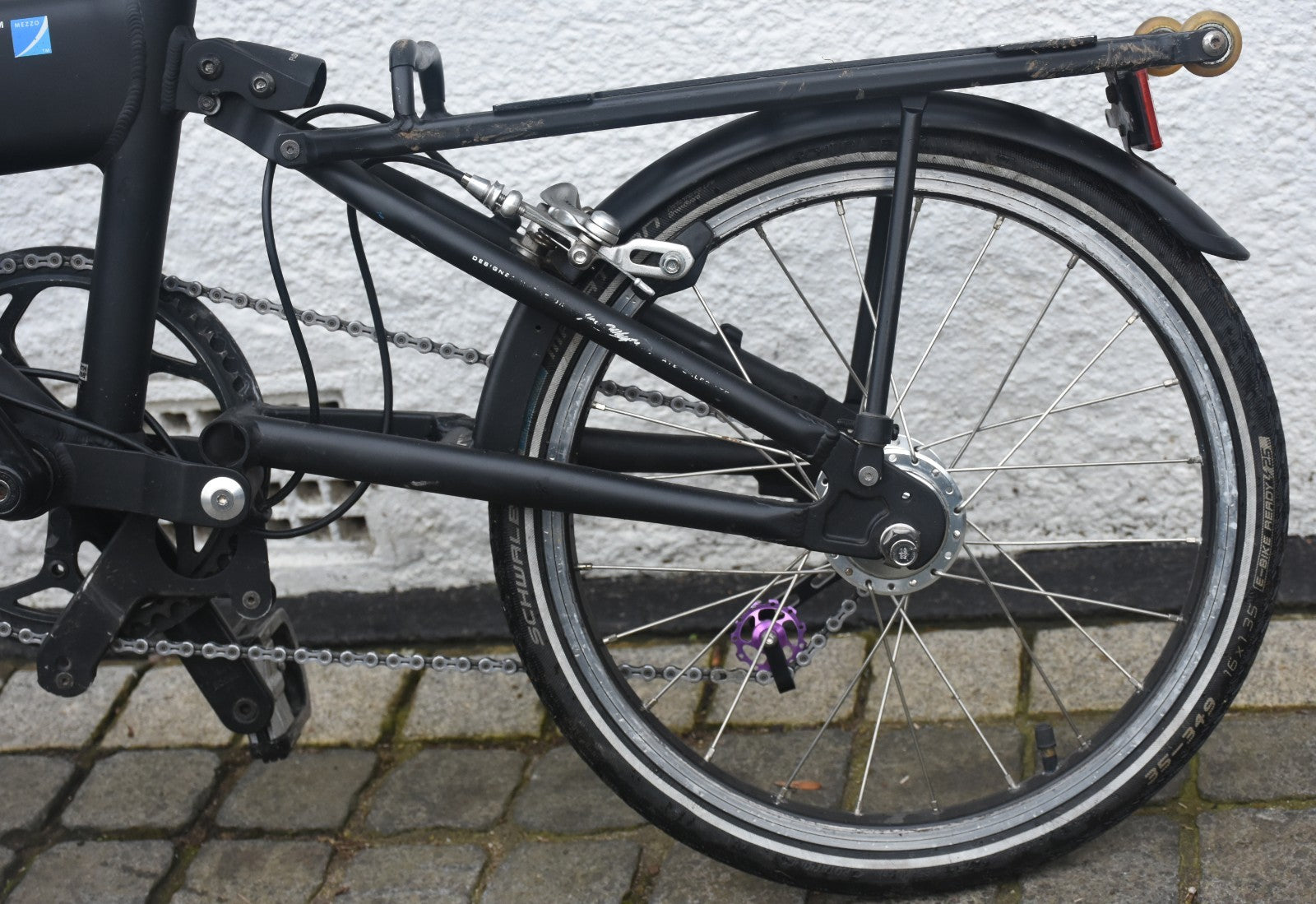 Mezzo 3 Speed Sturmey Archer Geared Folding Bicycle - Good Conditionh