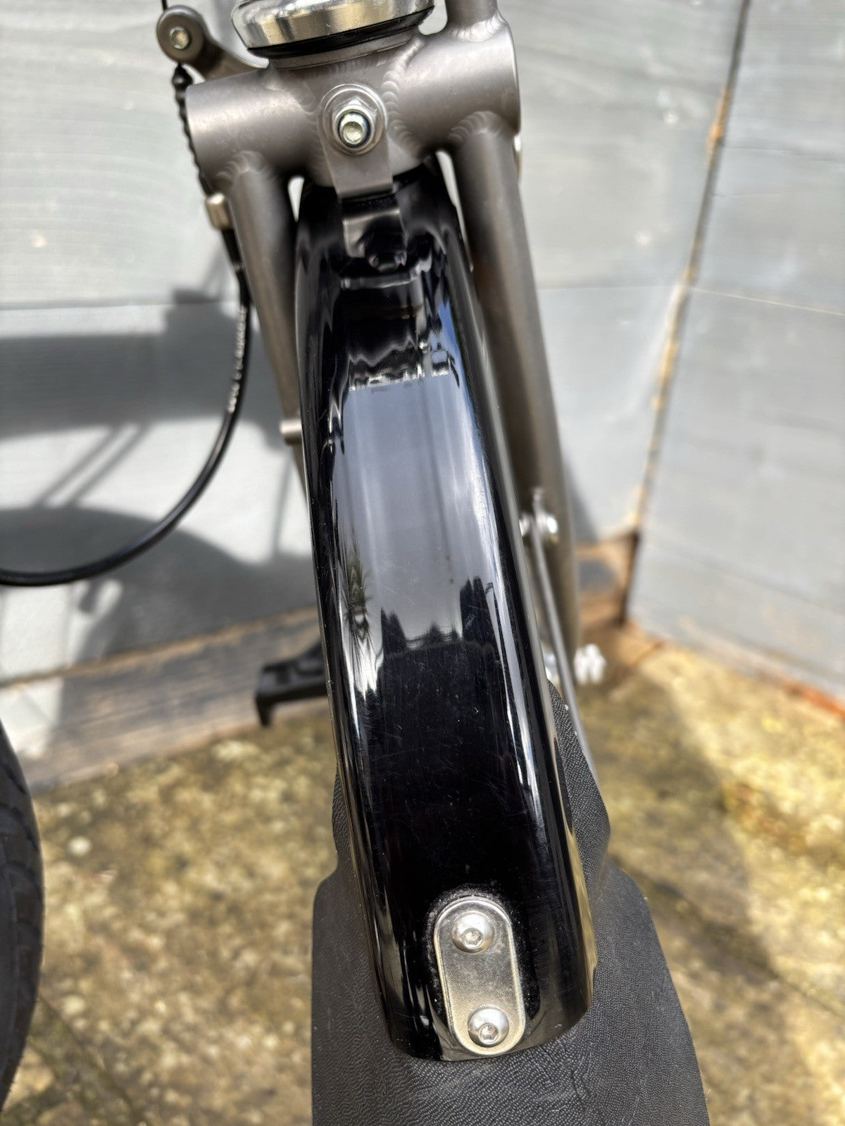 Brompton M2L-X Superlight Raw Titanium Ti / P Line Folding Bicycle - Hardly Used