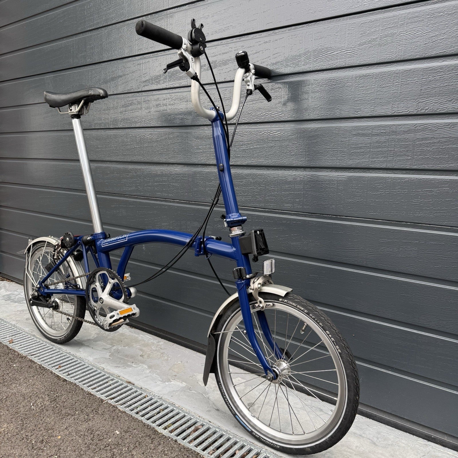 Brompton M3L 3 speed Blue Cobalt Serviced Superb Condition