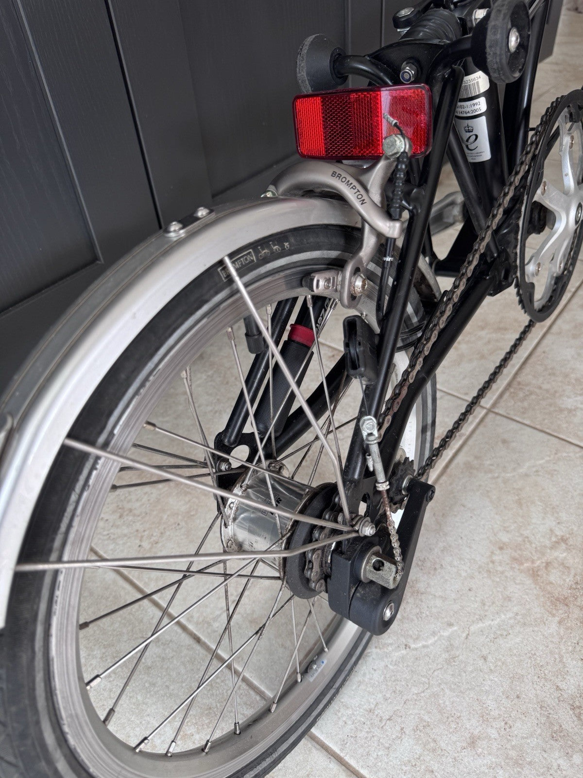 Brompton M3L Folding Bike 3-Speed, Black