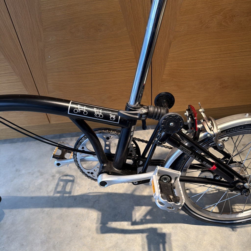 Brompton M3L folding bicycle in Satin Black - New Test Ridden Condition