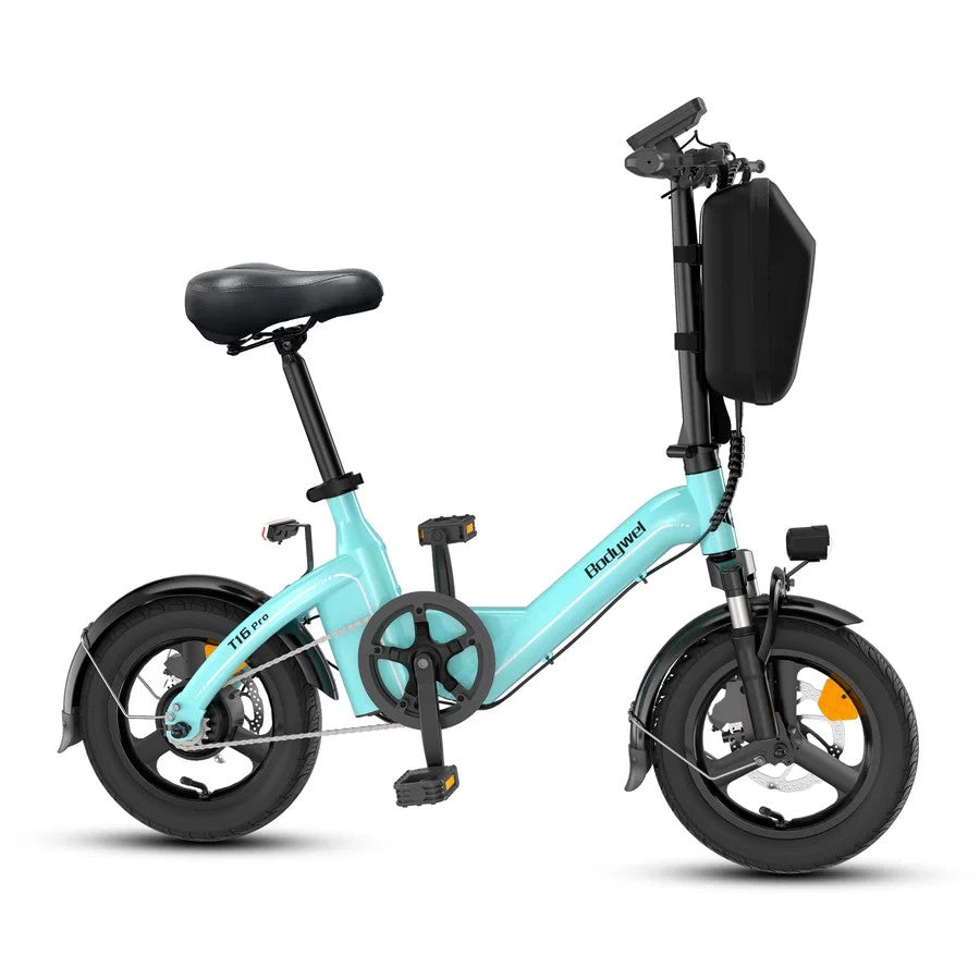 14"All-Terrain Folding commuter bike,21kg,36V 10Ah,25KM/H,Full Disc,No Rack-T16B