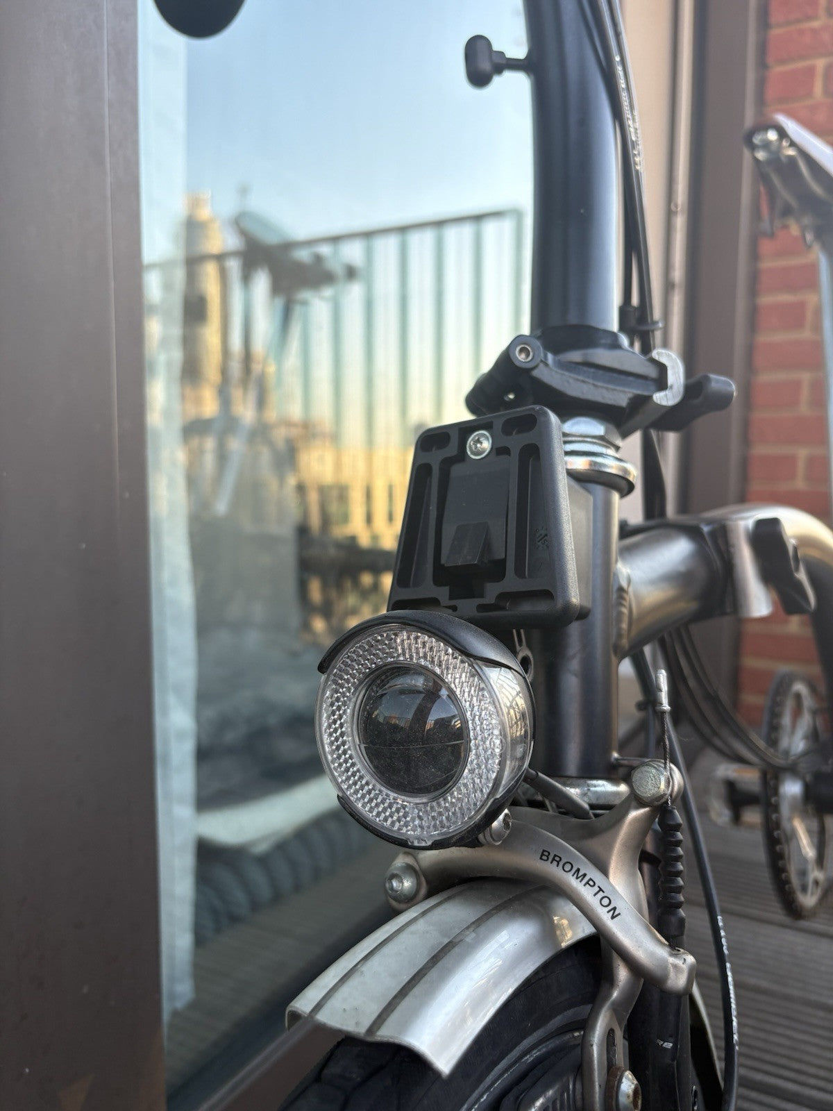 Brompton C Line 6-Speed (2015, M6L config) — Touring Handlebar, Brooks Saddle
