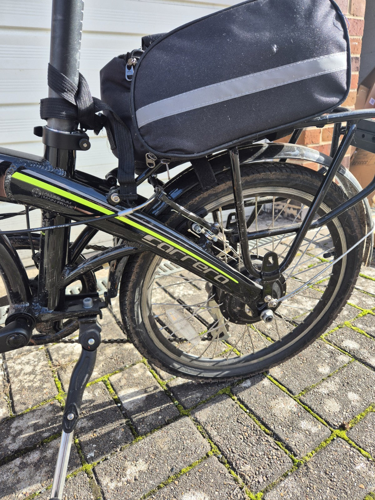 Carrera Crosscity E folding bike , 20'' wheels, black/green