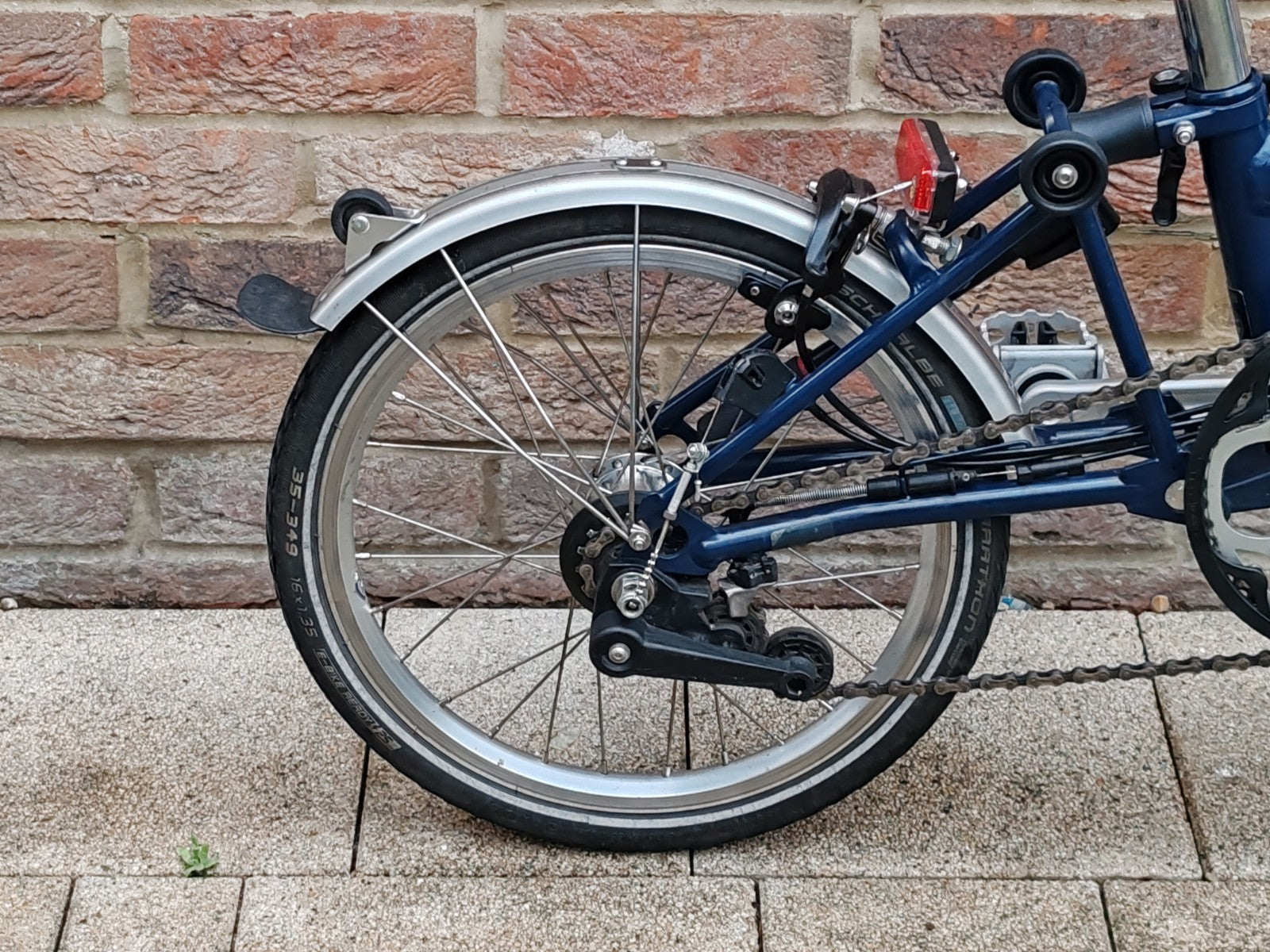 Brompton S6LFolding Bike 2021 Blue 6 Speed Mudguards 16" Wheels