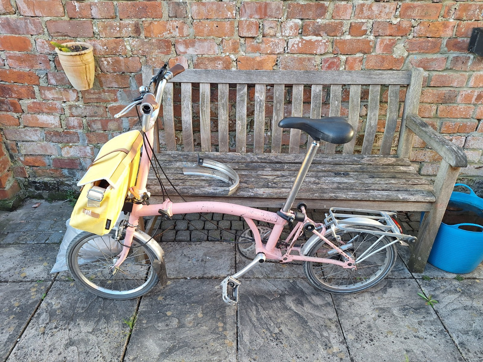 Brompton Folding Bike 3-Speed - Baby Pink