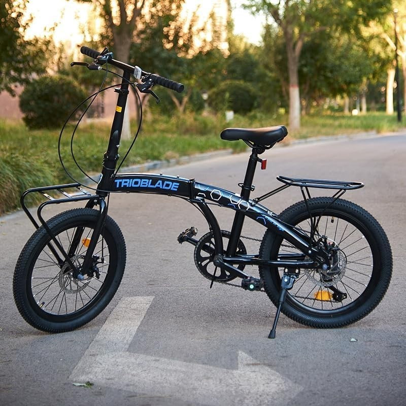 20" Folding Bike Lightweight 7-Speed Shimano Disc Brake Urban Commute