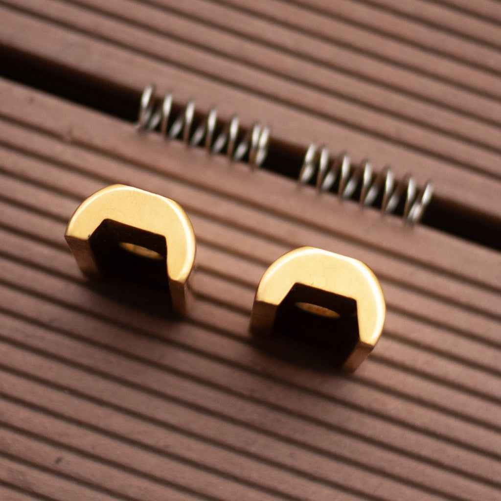 Brompton Bike Ti Parts Workshop Lightweight T2 Titanium Hinge Clamp Plate Gold