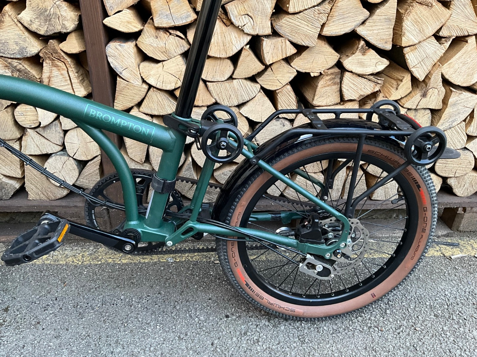 Brompton G Line Forest Green Large. Rohloff - ARCC conversion