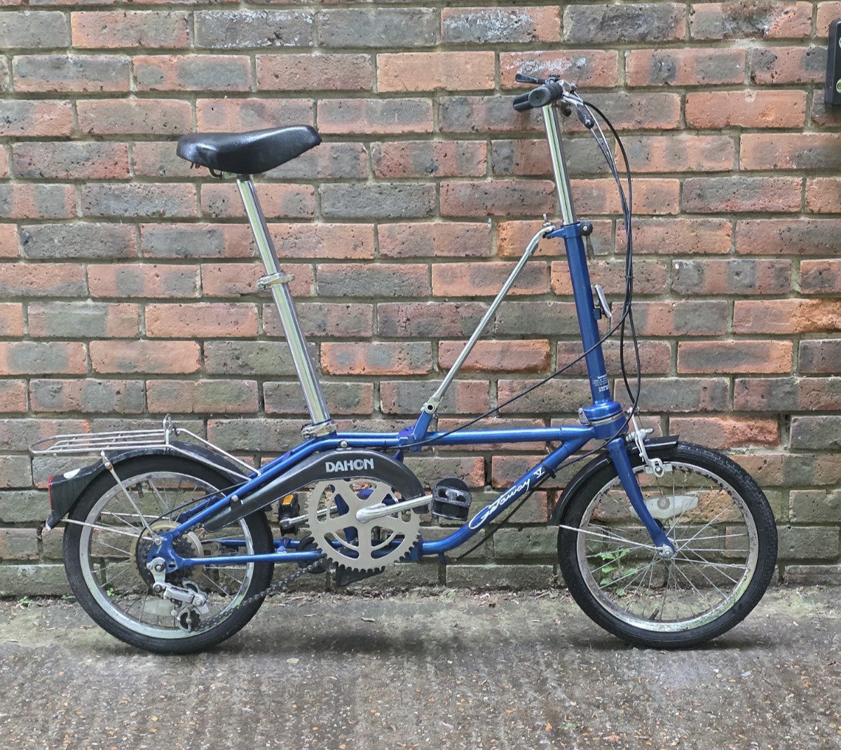 VINTAGE ADULTS DAHON GETAWAY V FOLD UP BIKE (10" WHEELS)