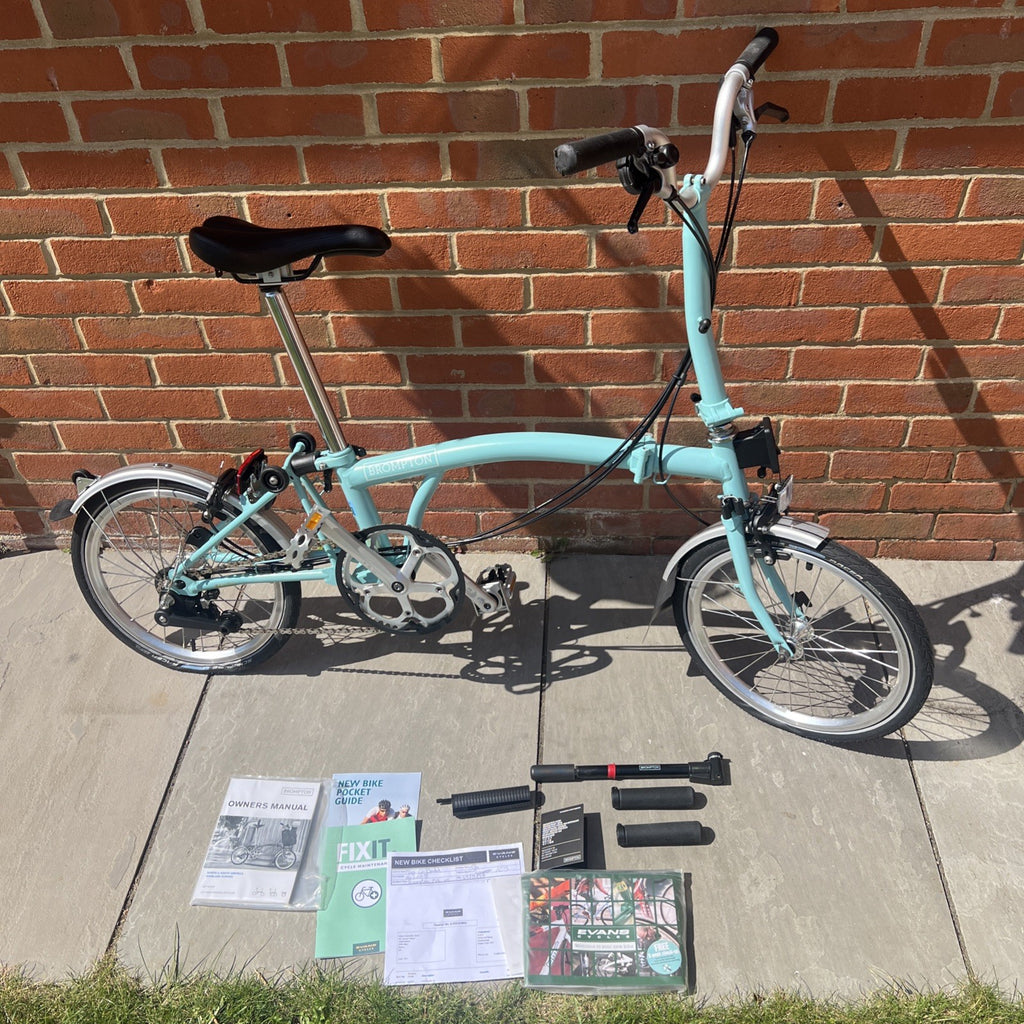 Collection Essex - Brompton Turkish Green M6L Mid 6 Speed 2018 Folding Bike