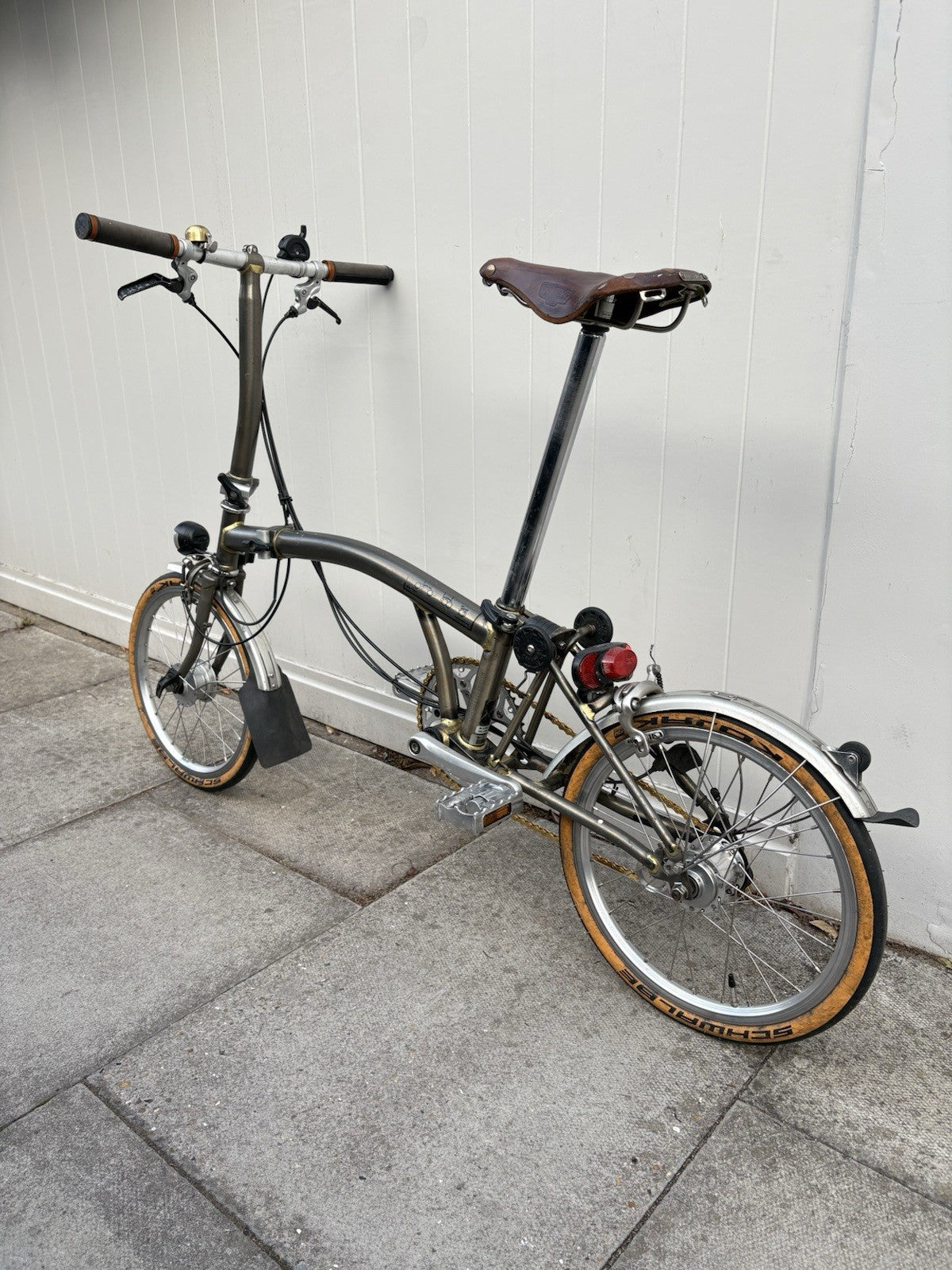 2015 Brompton Raw Lacquer Folding Bike 3 Speed