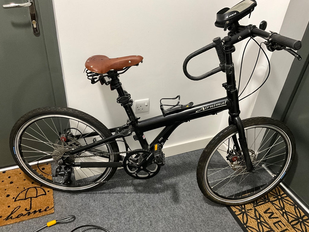 Folding Bike 24 inch wheels , Used Very Good Condition,  Plus Leather Saddle