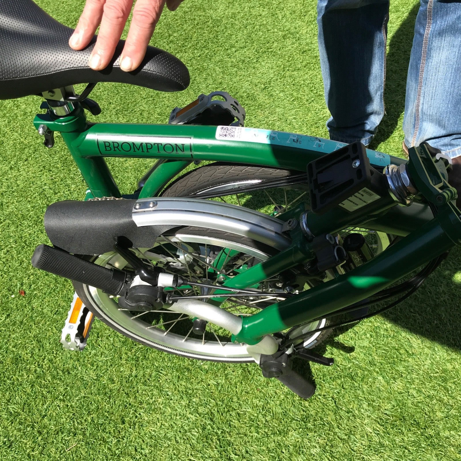 Brompton C Line folding bike 4 speed, dark green, excellent condition