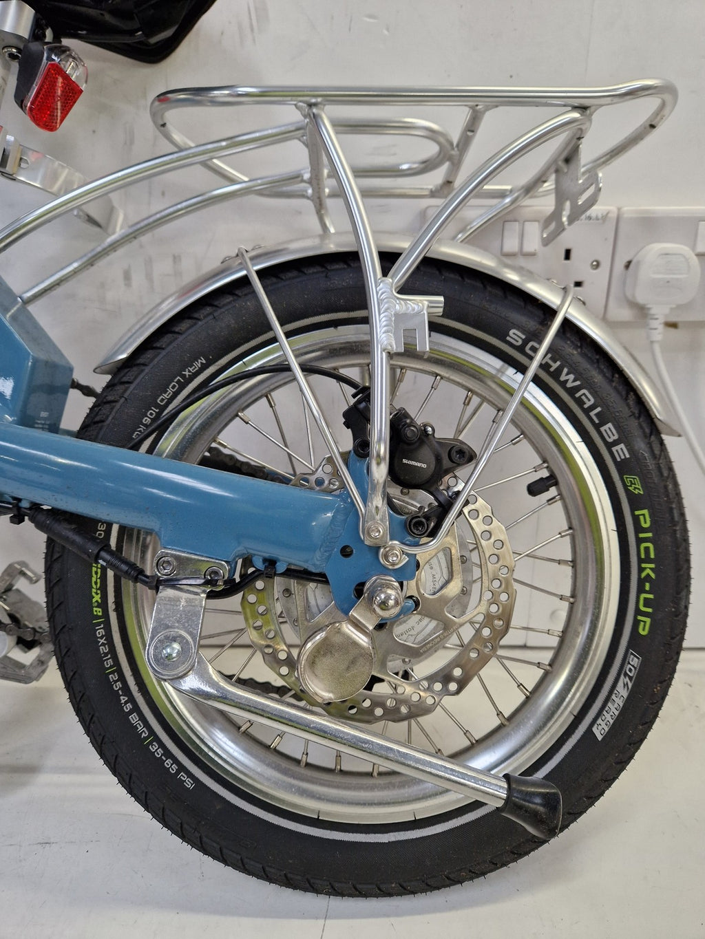 UTO Afternoon Vintage OG20 7-Speed 20" Wheel Folding Bike - Satin Blue (Dirty)