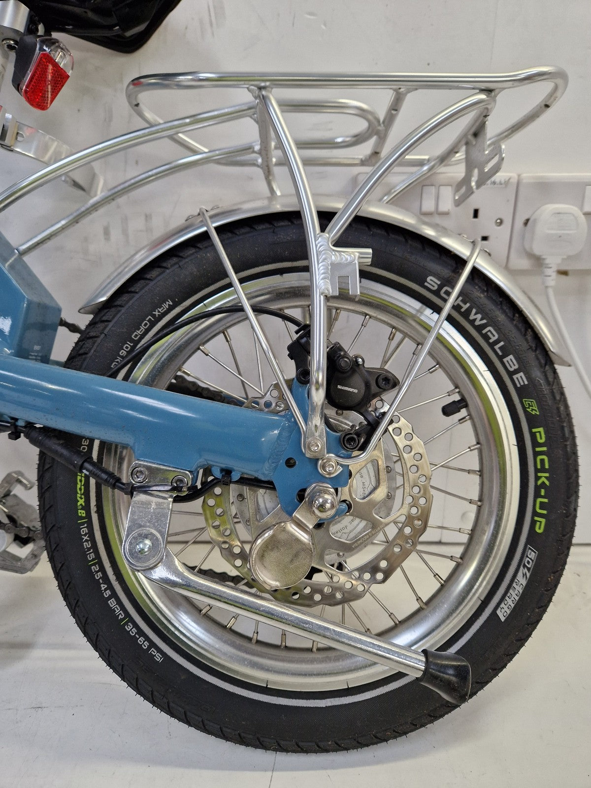 UTO Afternoon Vintage OG20 7-Speed 20" Wheel Folding Bike - Satin Blue (Dirty)