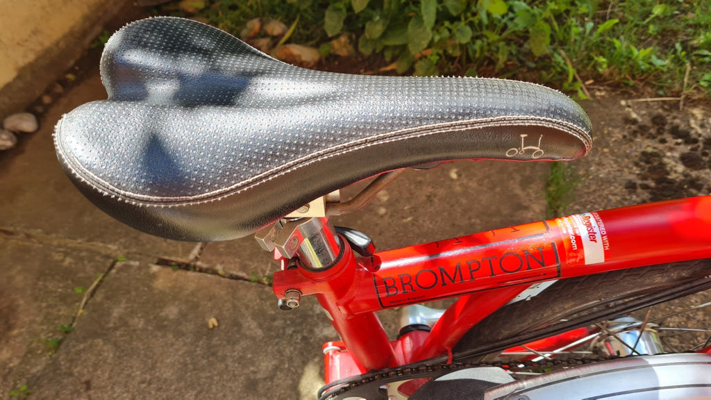 Brompton M6R 6 Speed Folding Bike Red Rear Rack Mudguards UK Made