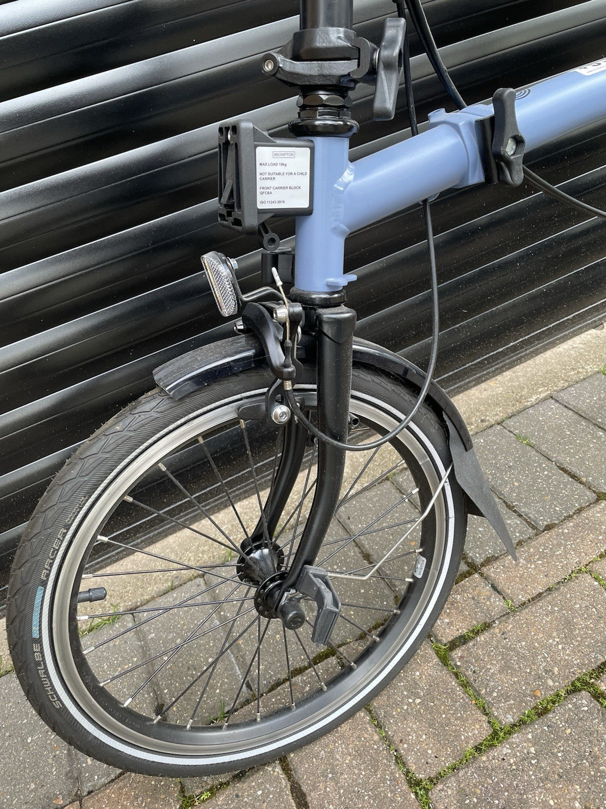 Brompton C Line 6 Speed 2023 High Handlebar Folding Bike - Ocean Blue