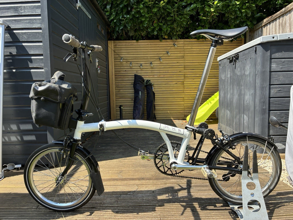 Brompton S2L Folding Bike White