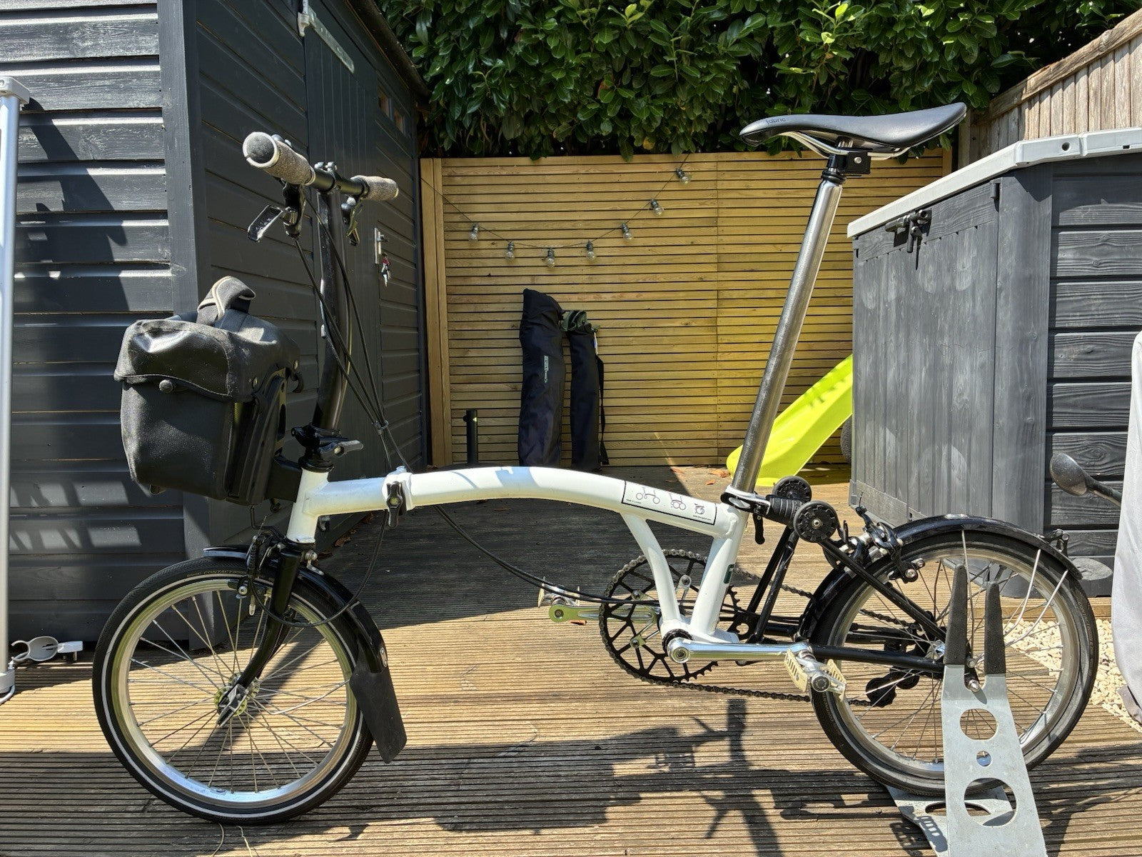 Brompton S2L Folding Bike White