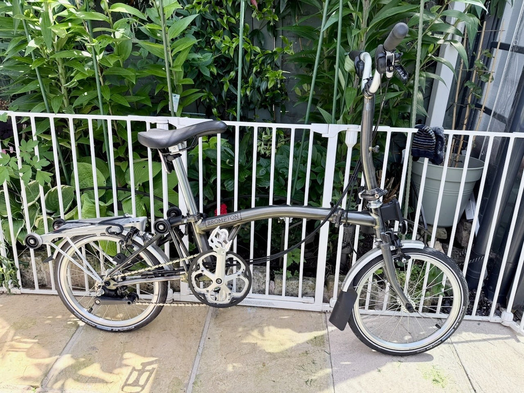 Brompton M6R (conversion from M6L) Raw Lacquer finish, low mileage, v good cond