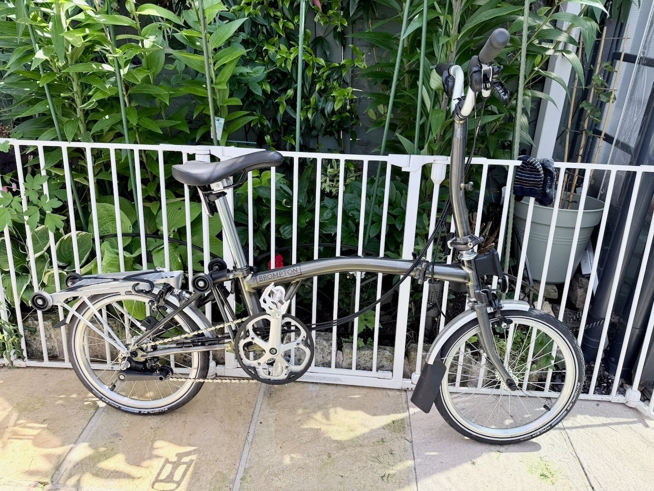 Brompton M6R (conversion from M6L) Raw Lacquer finish, low mileage, v good cond