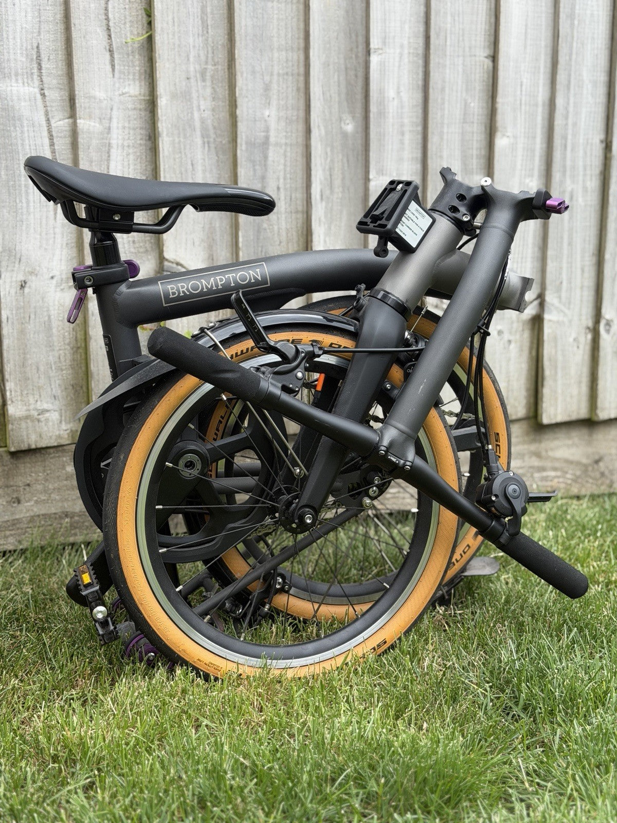 Brompton T Line - Ceratech (purple) Low bar 4 speed.