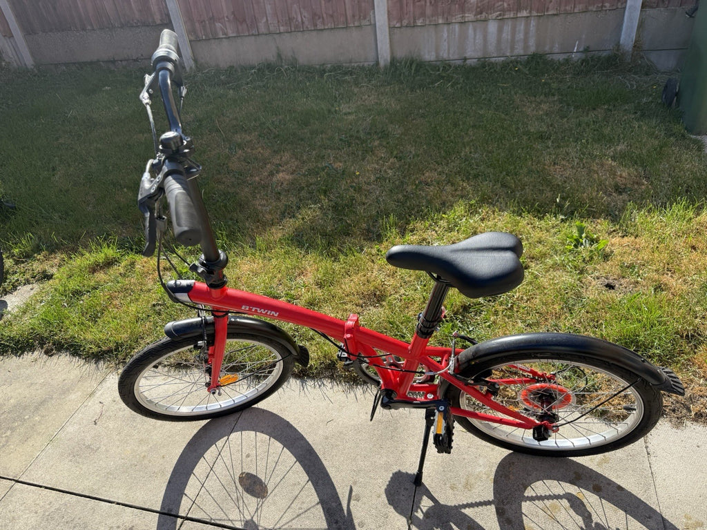 Decathlon BTWIN Tilt 120 Red Folding Bike