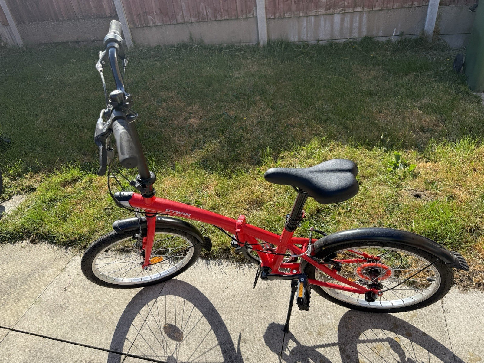 Decathlon BTWIN Tilt 120 Red Folding Bike