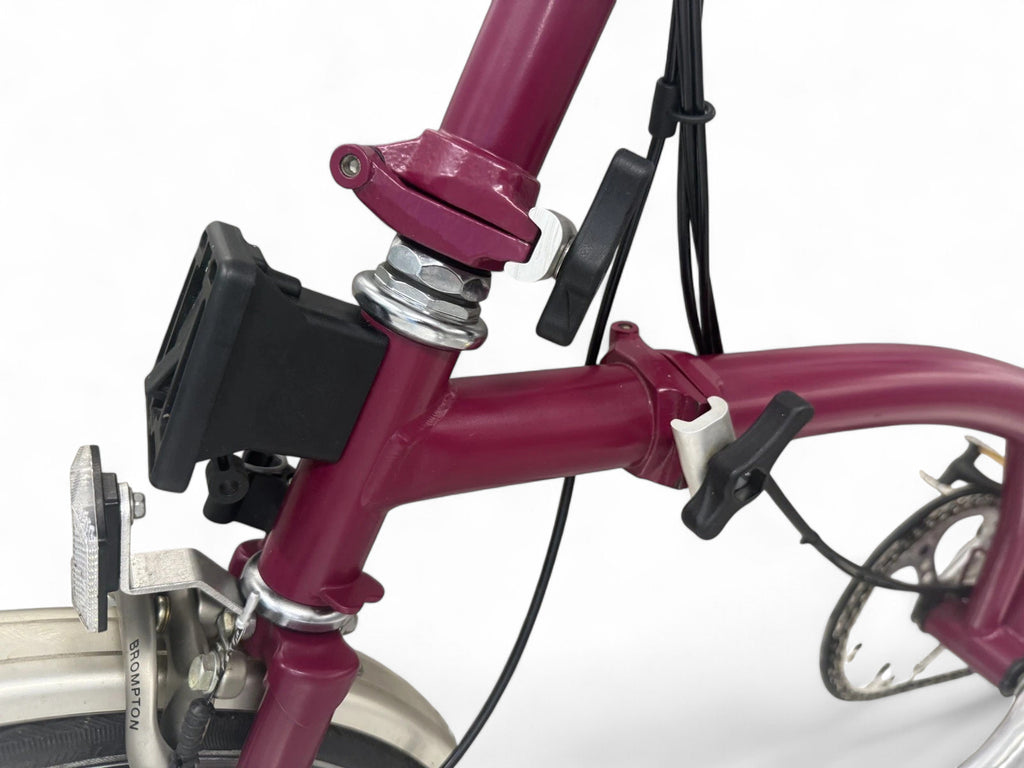 Brompton C Line P6R (6 Speed) folding bicycle - Claret