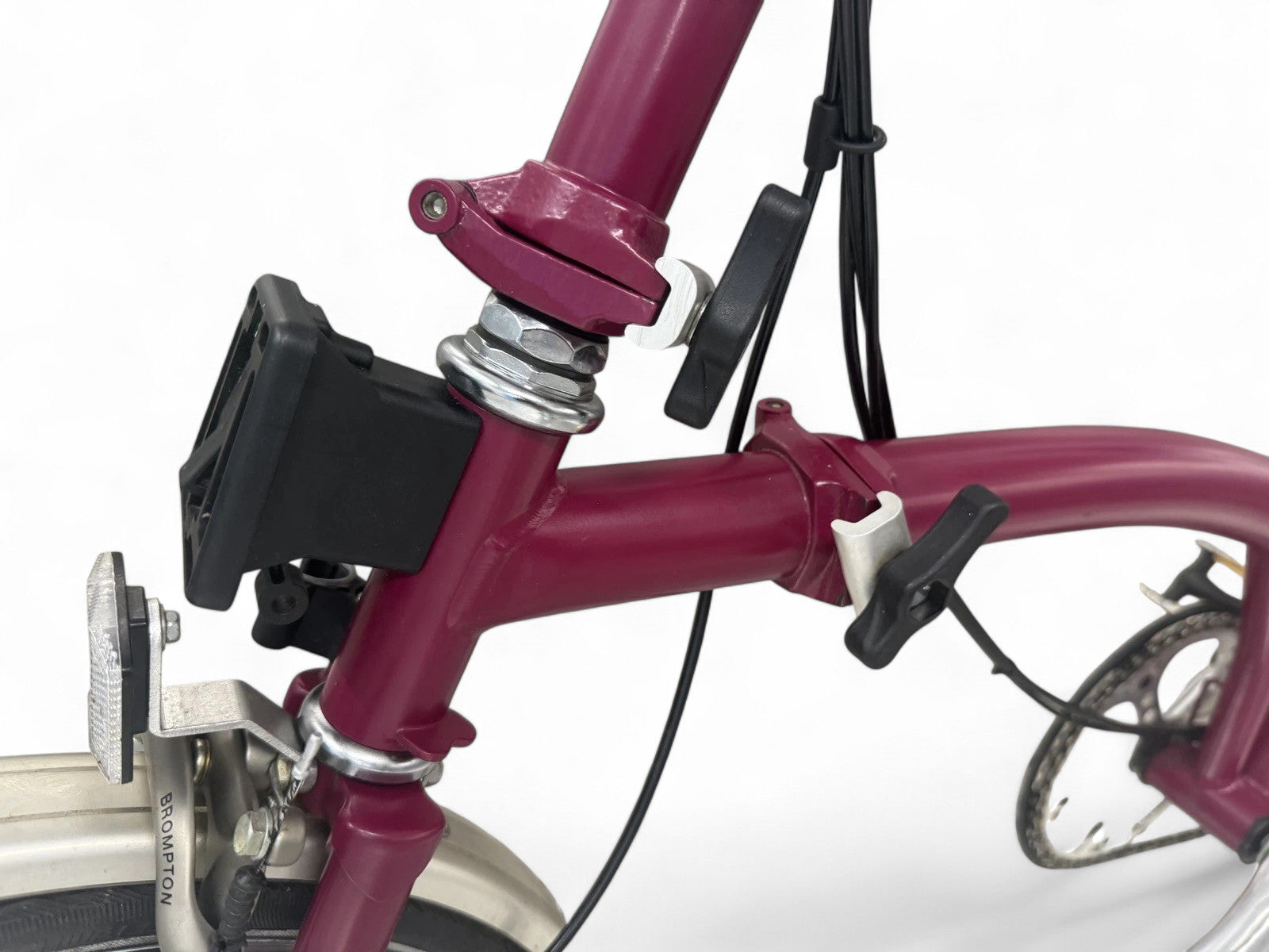 Brompton C Line P6R (6 Speed) folding bicycle - Claret