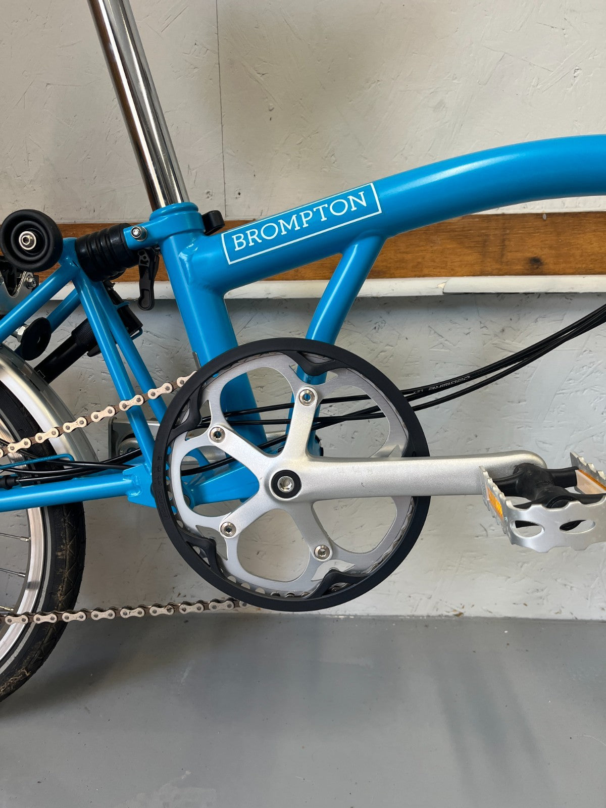 Brompton folding bike 6 speed C Line Blue