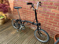 Brompton M3L Single Speed Black Folding Bicycle, Bike, used