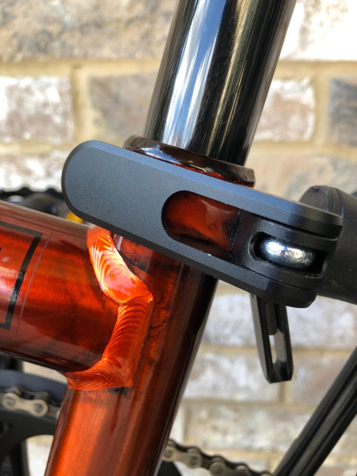 Brompton Flame Lacquer (Black Edition) Superlight Titanium with £400+ of extras