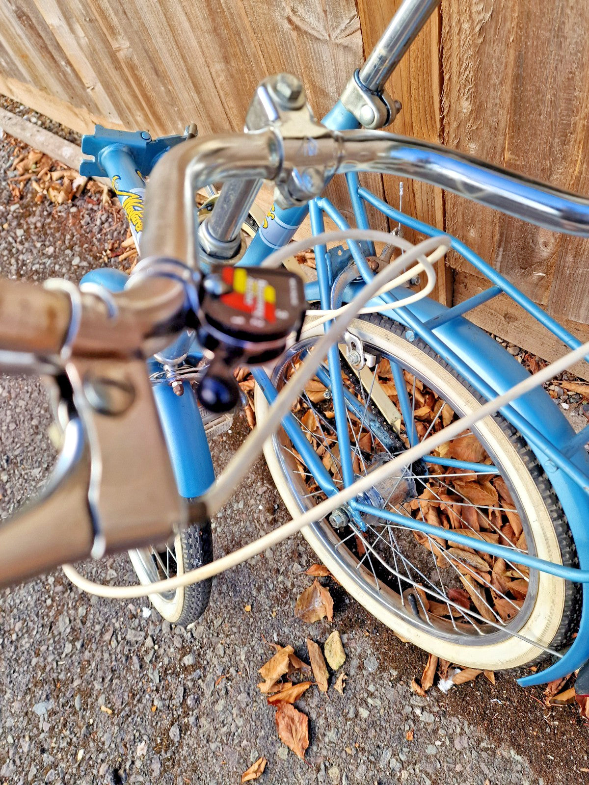 vintage APOLLO WAYFARER  3 Vintage Folding BLUE Bike,3 speed 20’ wheels,PRISTINE