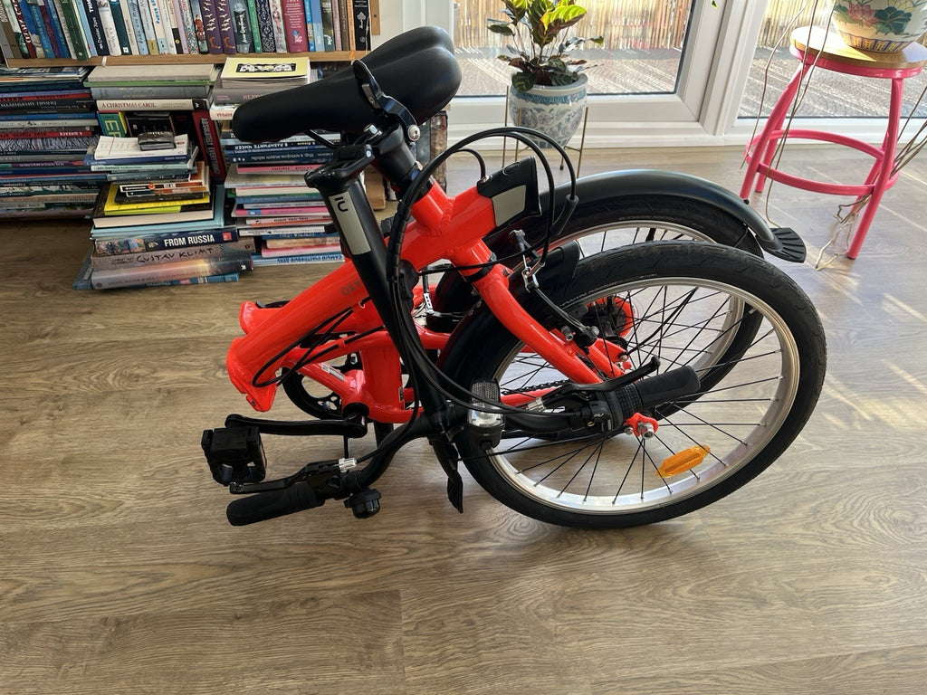 Oxylane 500 Folding Bike - Red