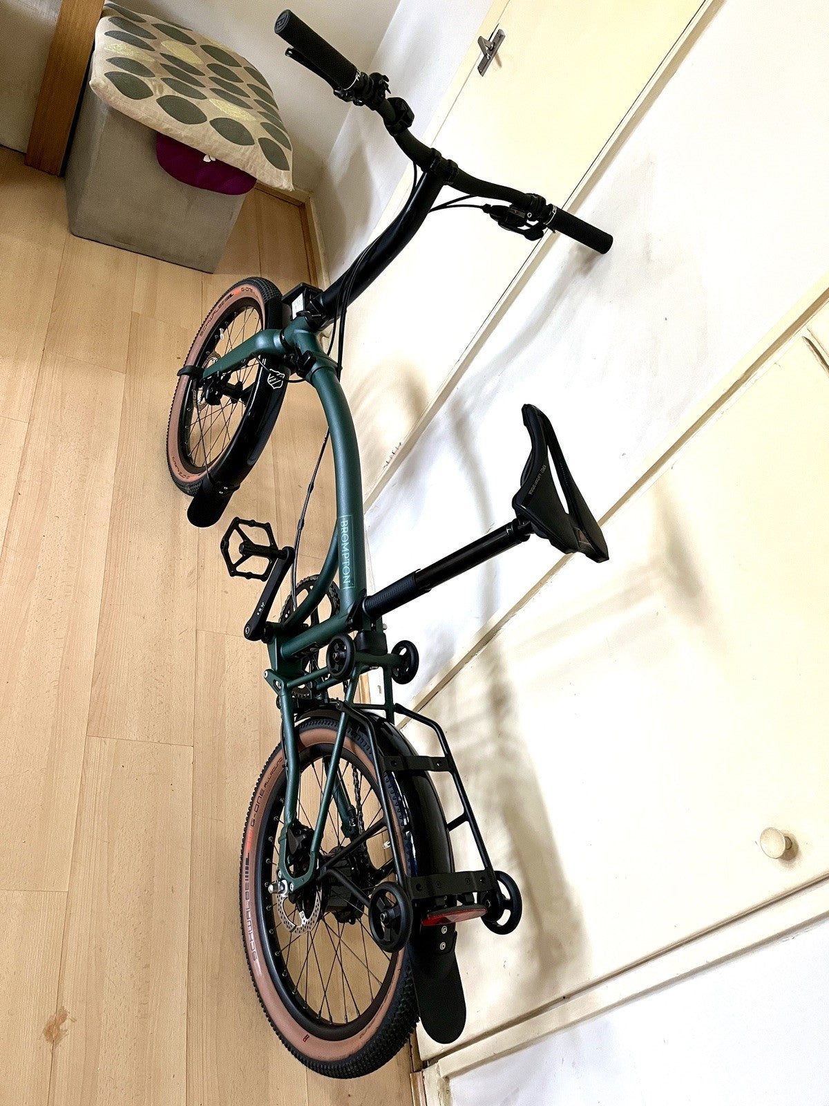 Brompton G Line, 8 speed w Roller Rack - Forest Green - L