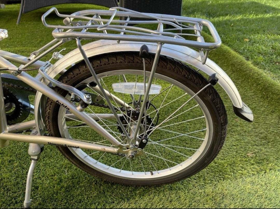 Ammaco Unisex City Folding Bike 20 Inch 6 Speed Bicycle Beautiful Color