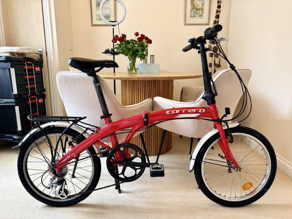 Carrera Intercity Folding Bike 20” Aluminium 7 Speed Rack Mudguards Excellent