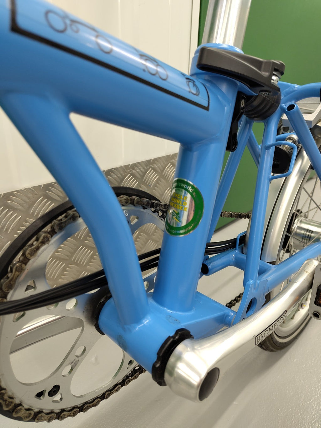 Brompton C Line Explore M6R rack mudguards six gears medium Only test ridden