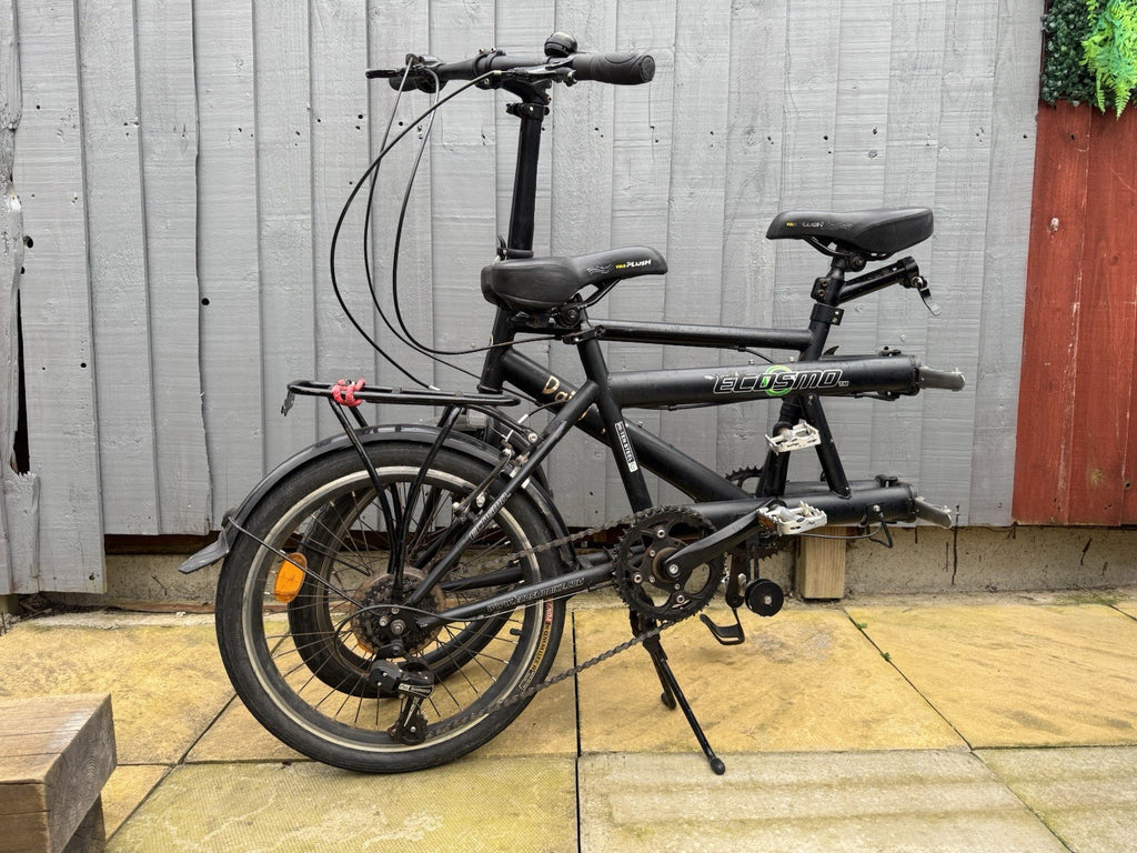 Ecosmo 20TF01BL 20 Inch Wheel Folding Tandem Bicycle Bike - Black